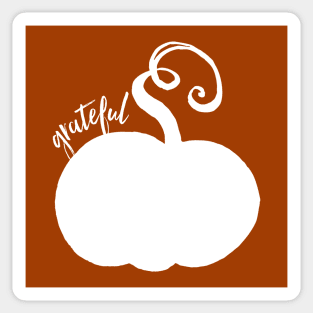 Grateful Fall Pumpkin Sticker